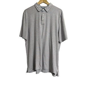 Faherty Striped Muted USA Polo XL